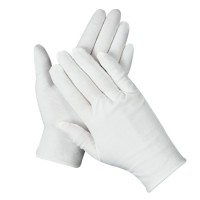 Dust-free Esd Labor Electronic Working Glove Anti Static Inspection White Polyester Microfiber Dusting Gloves