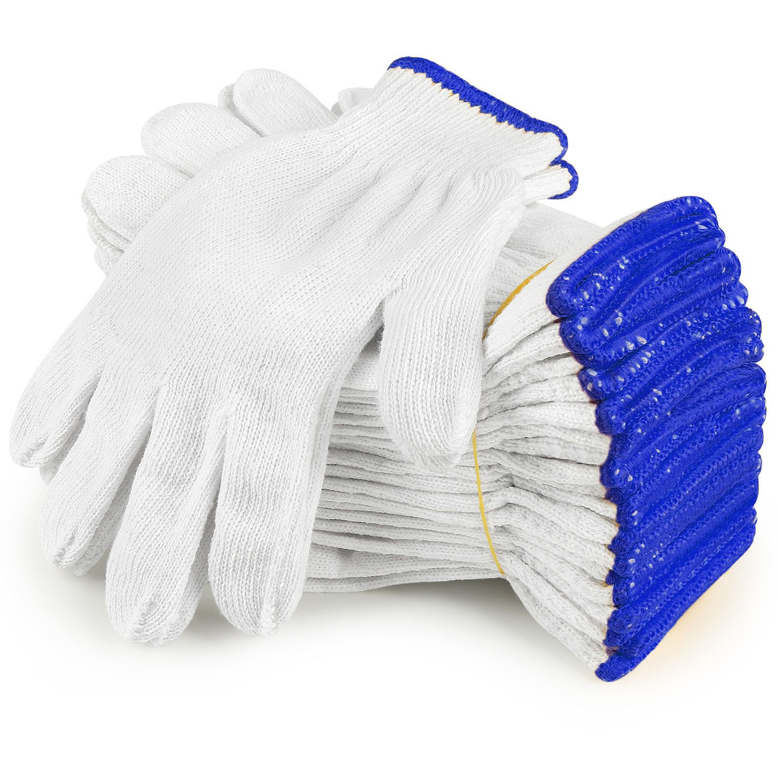 High Quality Labor Protection 500g 600g 700g White Cotton Work Safety Gloves White Knitted Cotton Gloves