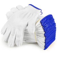 High Quality Labor Protection 500g 600g 700g White Cotton Work Safety Gloves White Knitted Cotton Gloves
