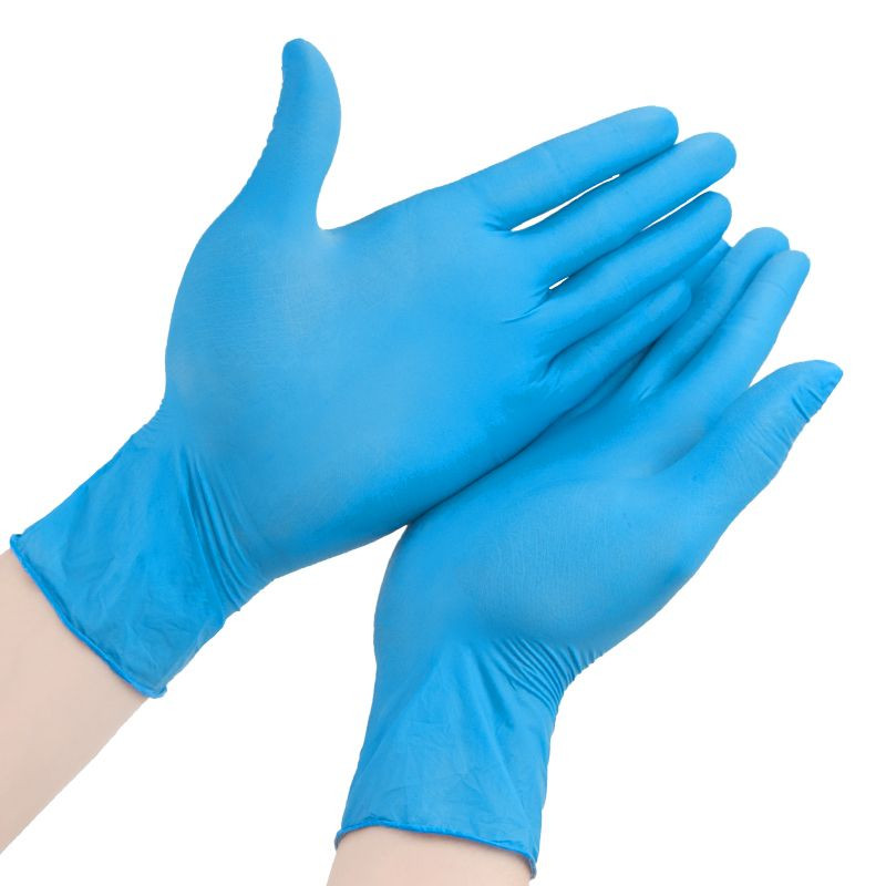 Disposable Nitrile Gloves Blue Powder Free Suitable for Home Cleaning Kitchen Food Cooking