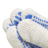 PVC Dotted Cotton Construction Safety Gloves Hand Working Gloves
